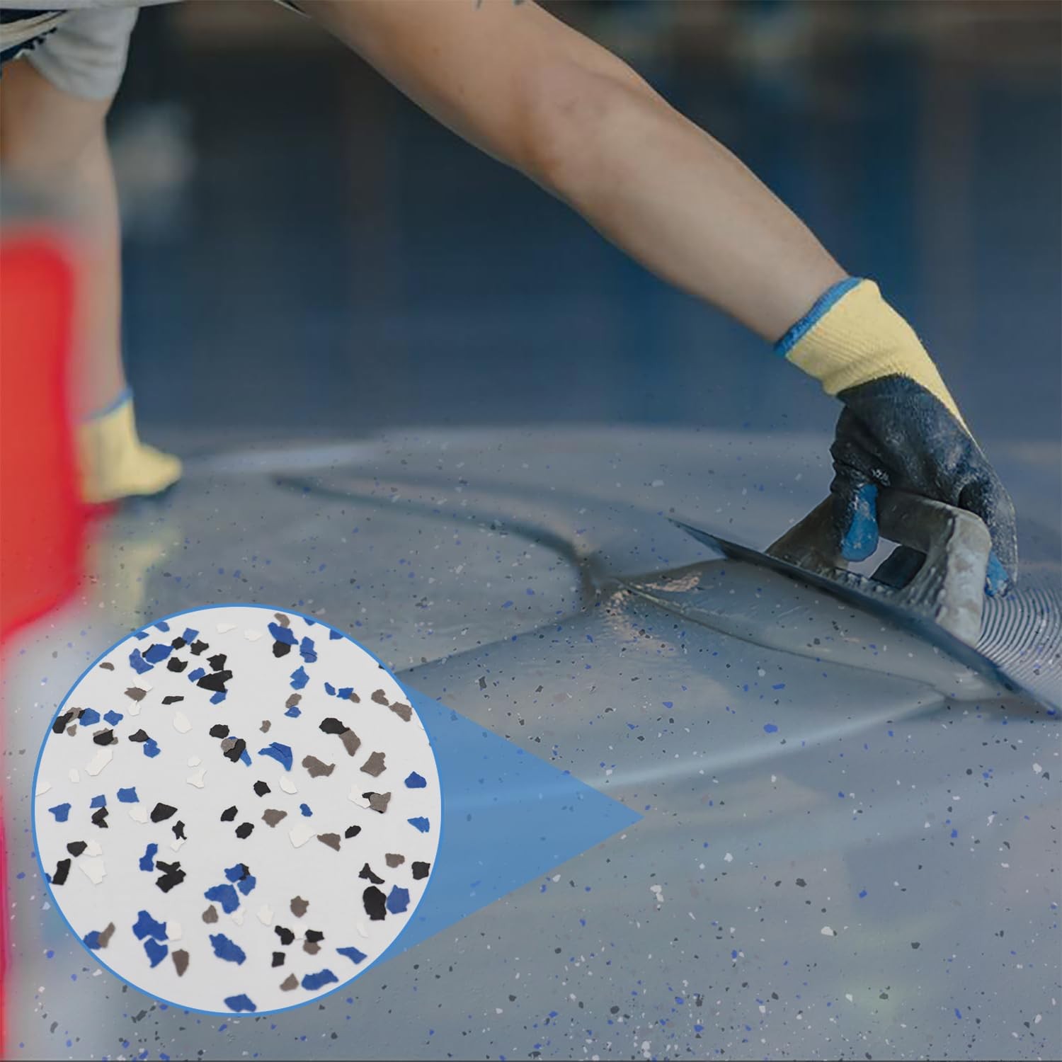 Decorative Epoxy Floor Flakes for Garage & Concrete Coatings – 900G/2Lb Mix