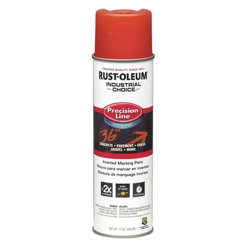 Rust-Oleum 1862838 Inverted Marking Paint, 17 Oz., Fluorescent Red – (12 Pack)