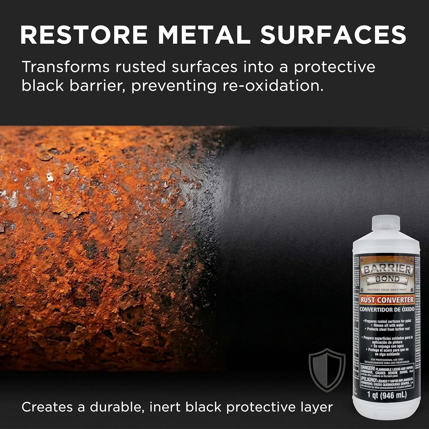 Barrier Bond 1 Quart Rust Inhibitor & Metal Treatment – For Auto & Home Use