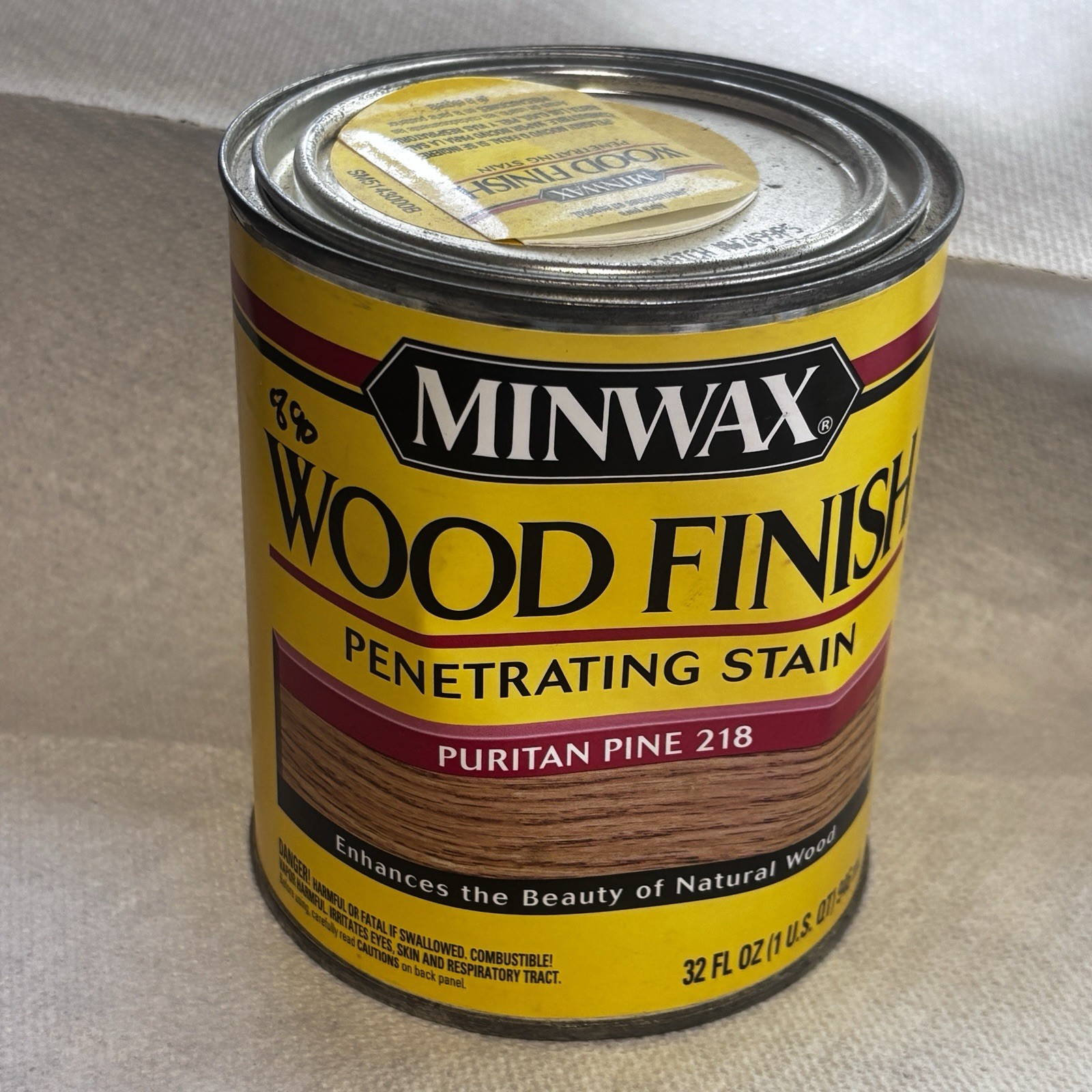 Minwax Puritan Pine 218 NEW 1 Quart Wood Finish Oil Dented