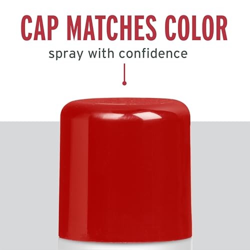 Rust-Oleum 393375-6PK Stops Rust Turbo Spray Paint, 24 oz, Gloss Sunrise Red, 6