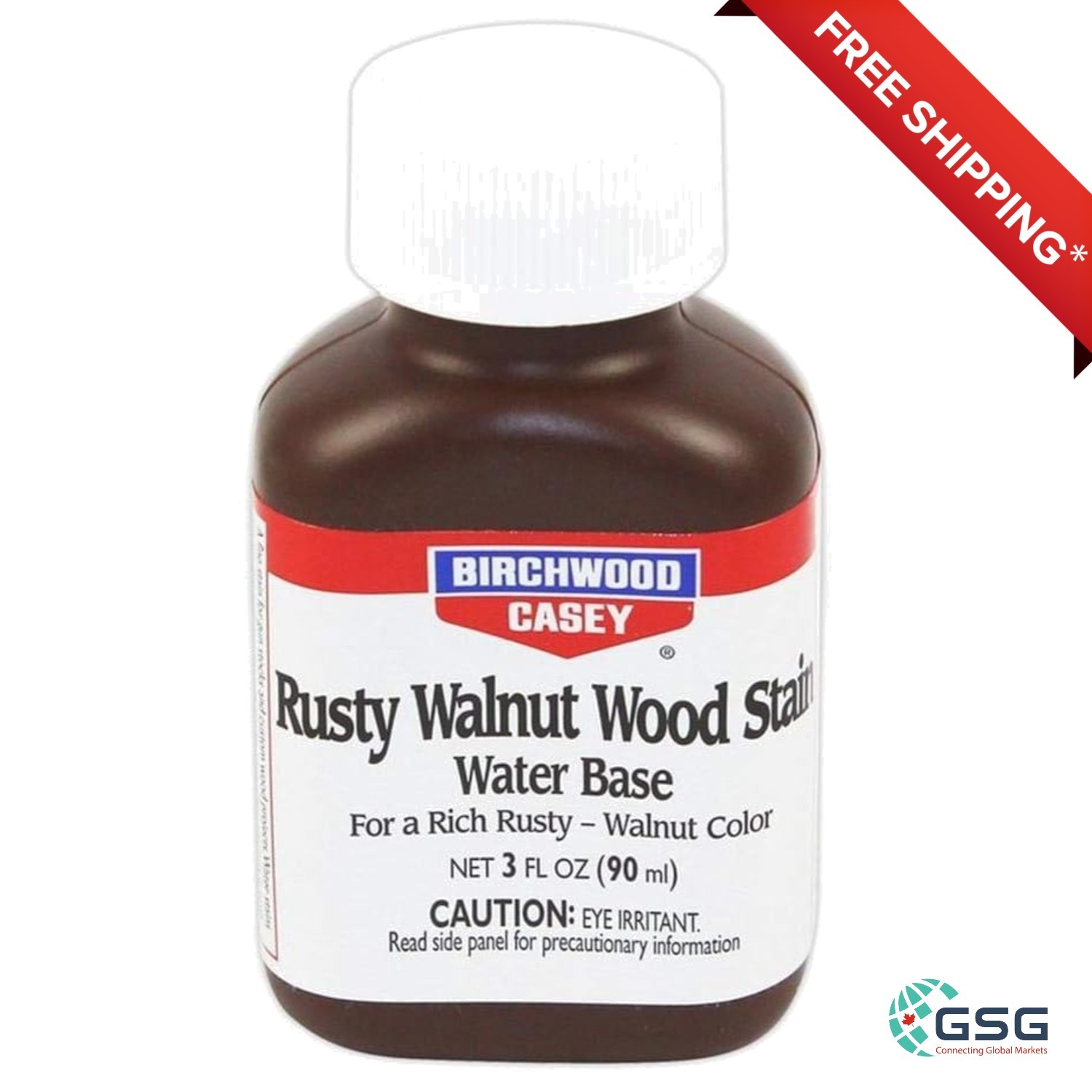 RUSTY WALNUT WOOD STAIN – WATER-BASED, SUN-FAST, EASY-TO-USE, 3 OZ