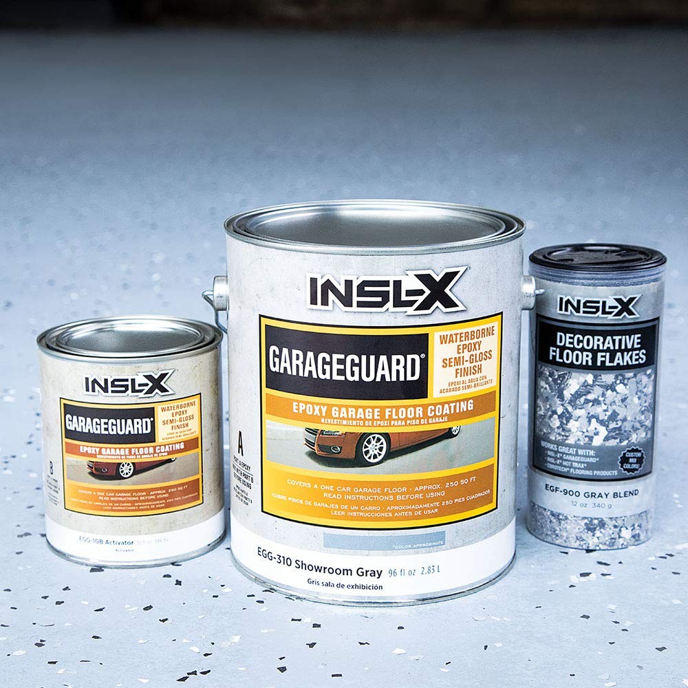 Garage Guard Waterbased Epoxy Semi-Gloss Floor Paint, 1 Gallon Kit, Desert Sand