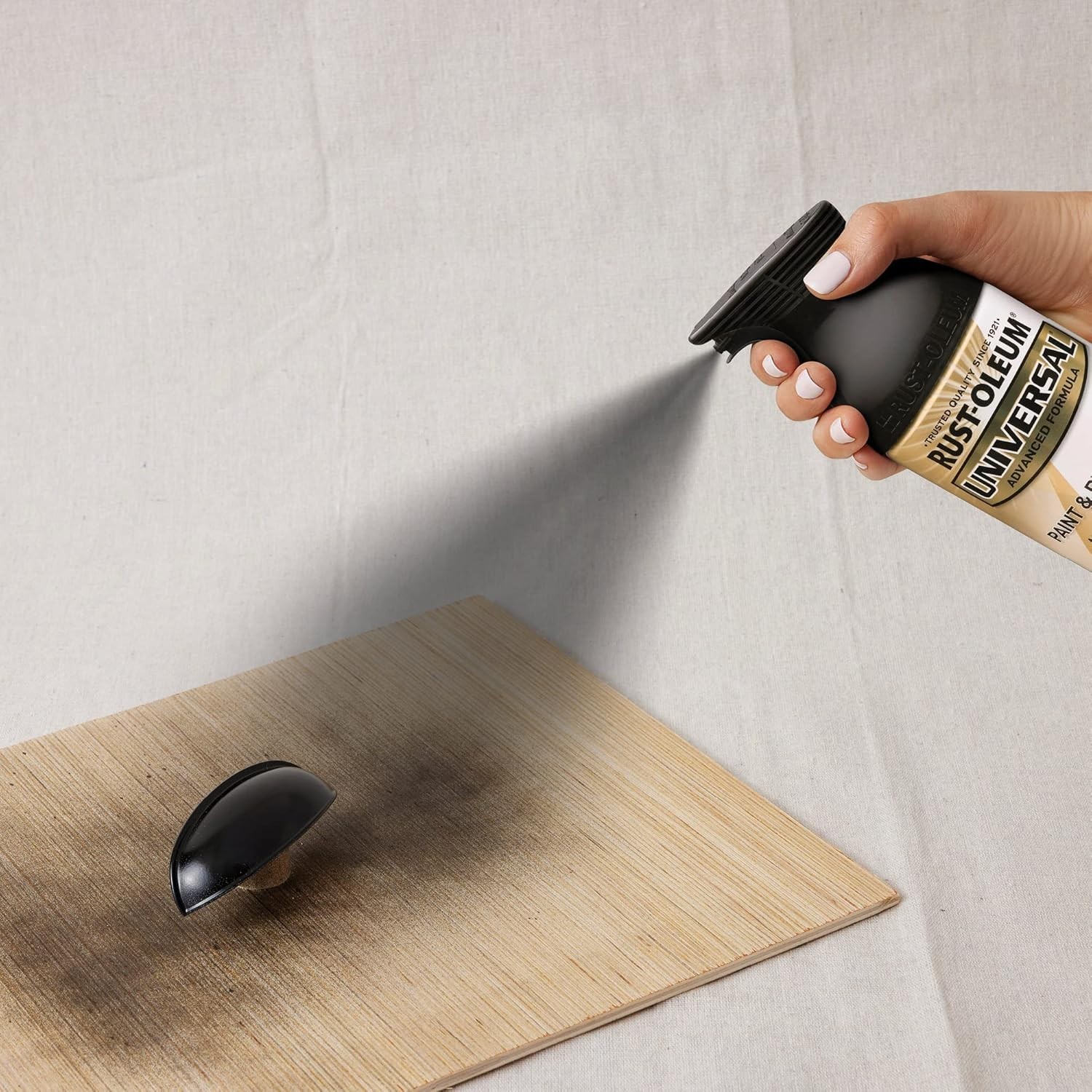 Rust Oleum Universal Black Spray Paint 12 Ounce All Surface Oil Based Gloss