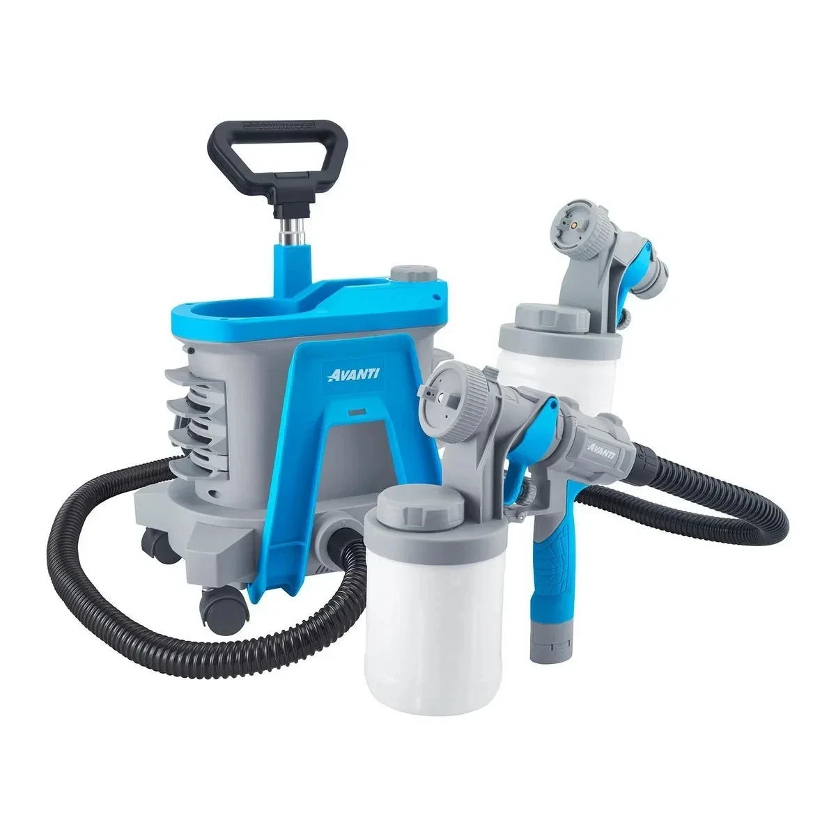 Portable 2 Stage HVLP Paint and Stain Sprayer – 2 Paint Guns Included