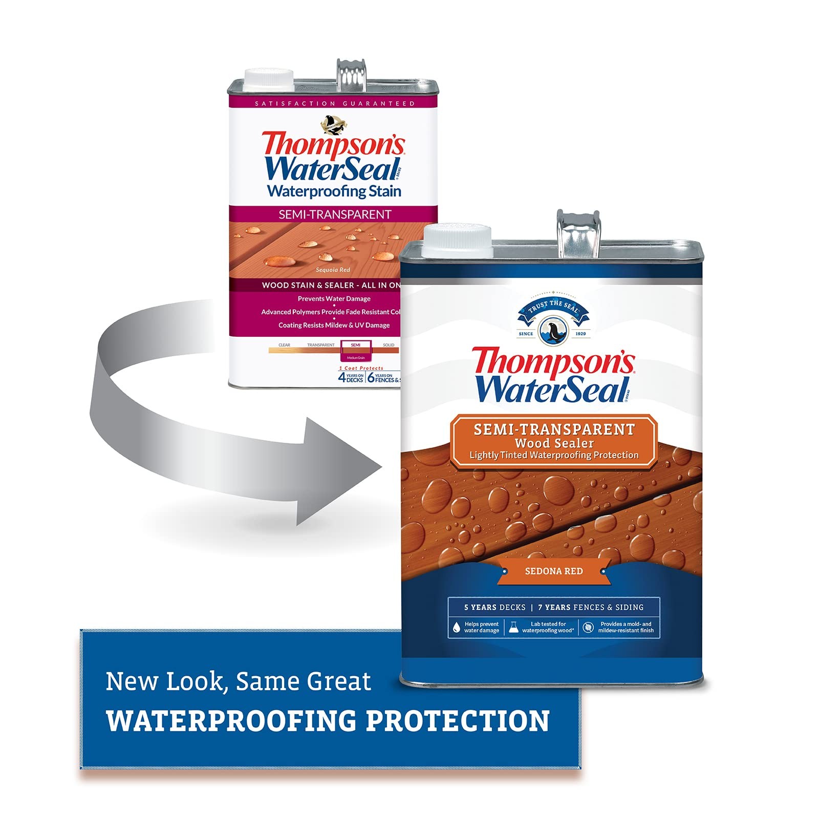 Thompson’s Sedona Red Waterproofing Semi Transparent Wood Stain 1 Gallon