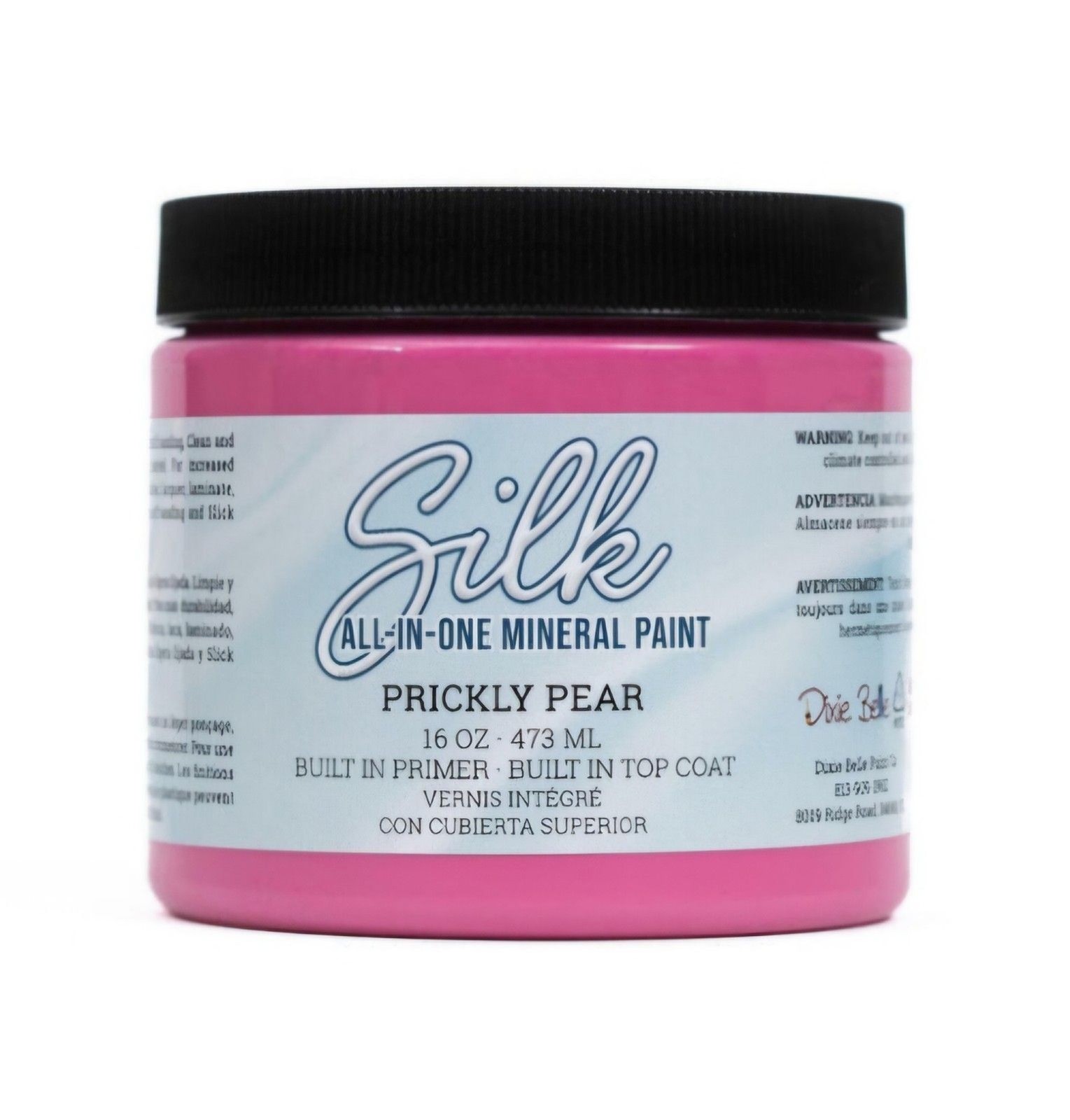 Dixie Belle Silk All In One Paint Prickly Pear Pink 16oz With Primer & Top Coat