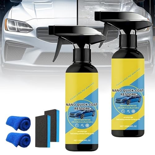 2PCS Nano Quick Coat Restore Coating Spray, 2026 Advanced Nano Quick Effect