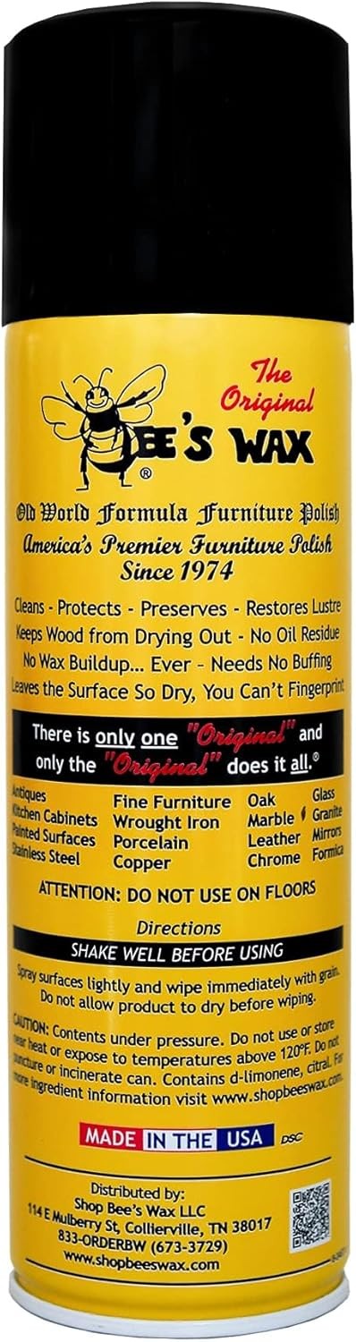The Original Bee’s Wax Old World Formula Furniture Polish – 2 Pack