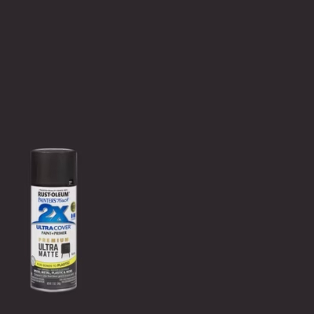 Rust-Oleum 12oz Ultra Cover Matte Black Spray Paint