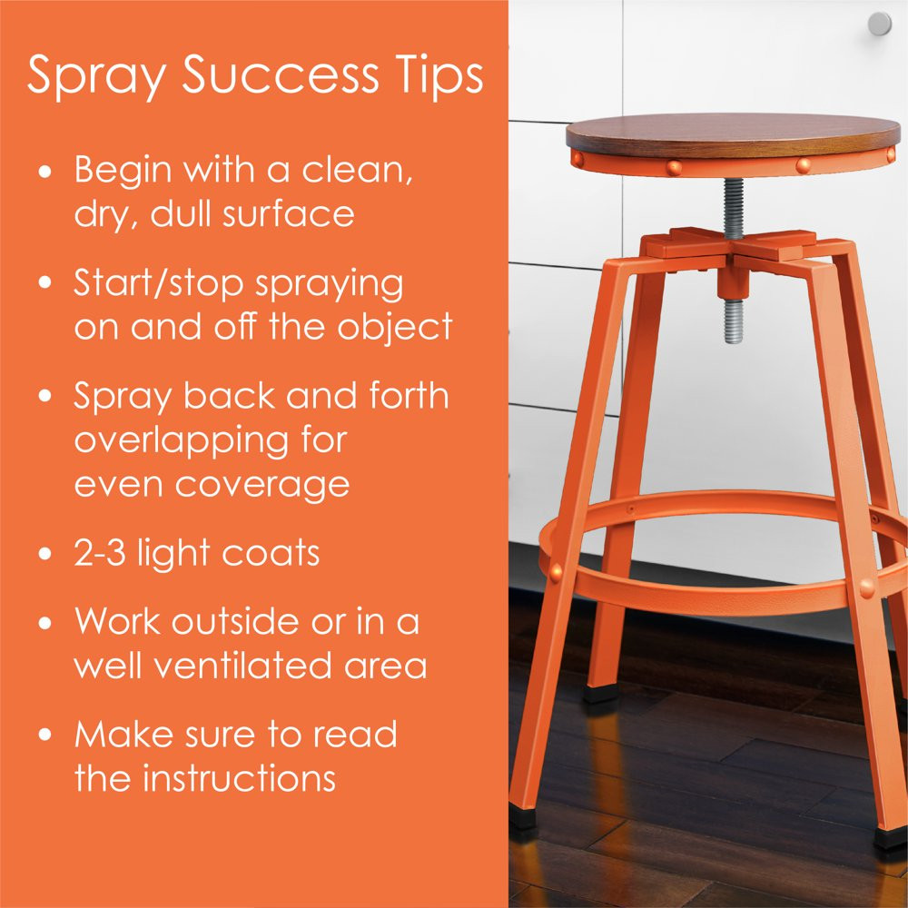 All Surfaces Rust Protection Gloss Popsicle Orange Spray Paint In/Outdoor 12 Oz