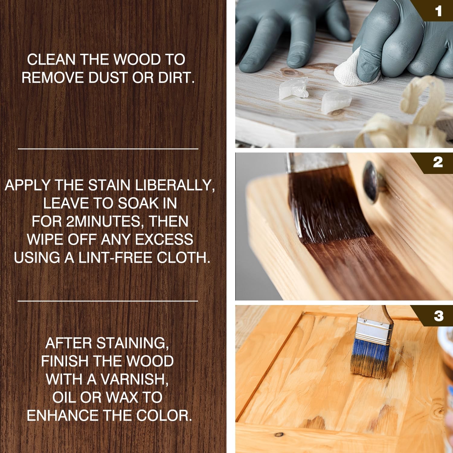 Wood Stain – Stain for Wood – Natural Stain for Furniture – Water Based | Fas…