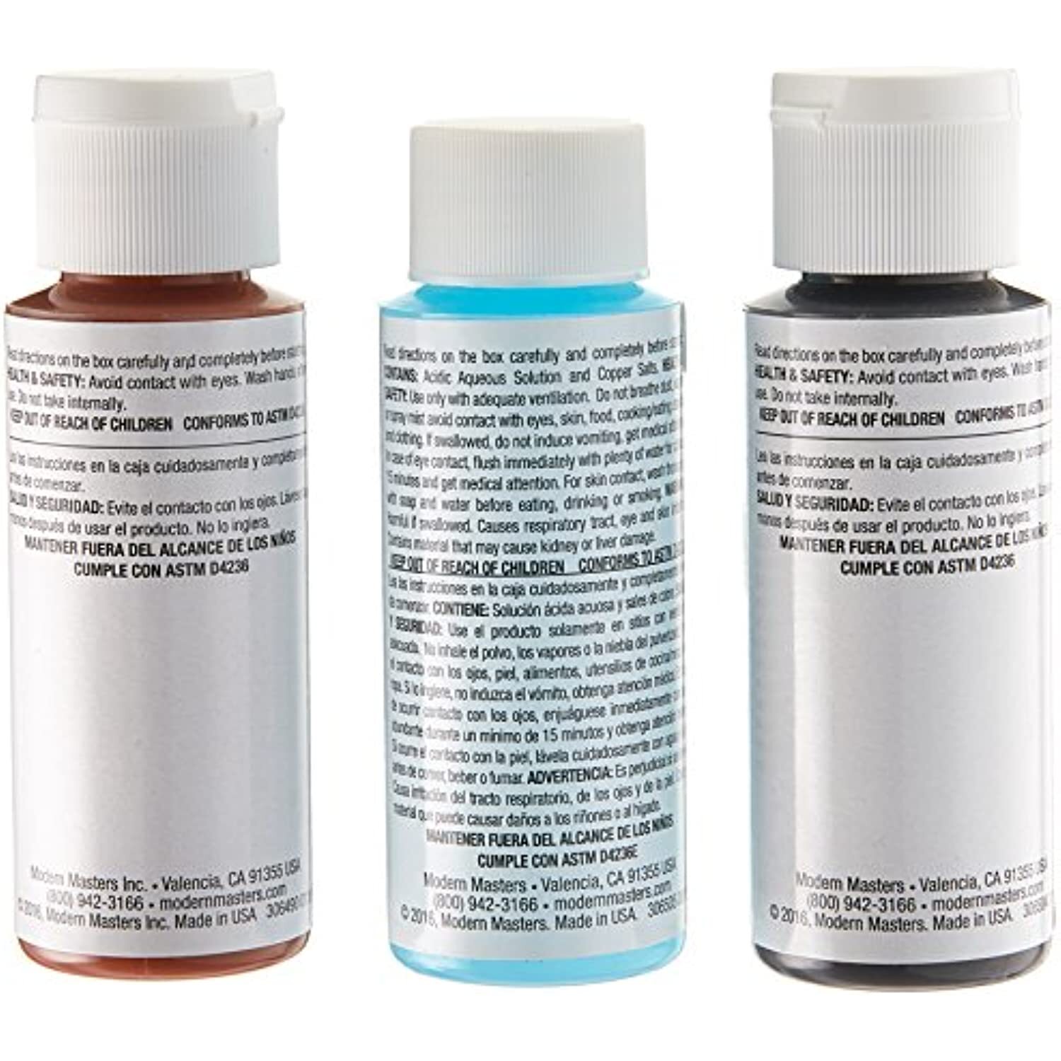 Modern Masters 306293 Rust Finish 2 oz. Metal Effects Kit, 2 Fl Oz (Pack of 3),