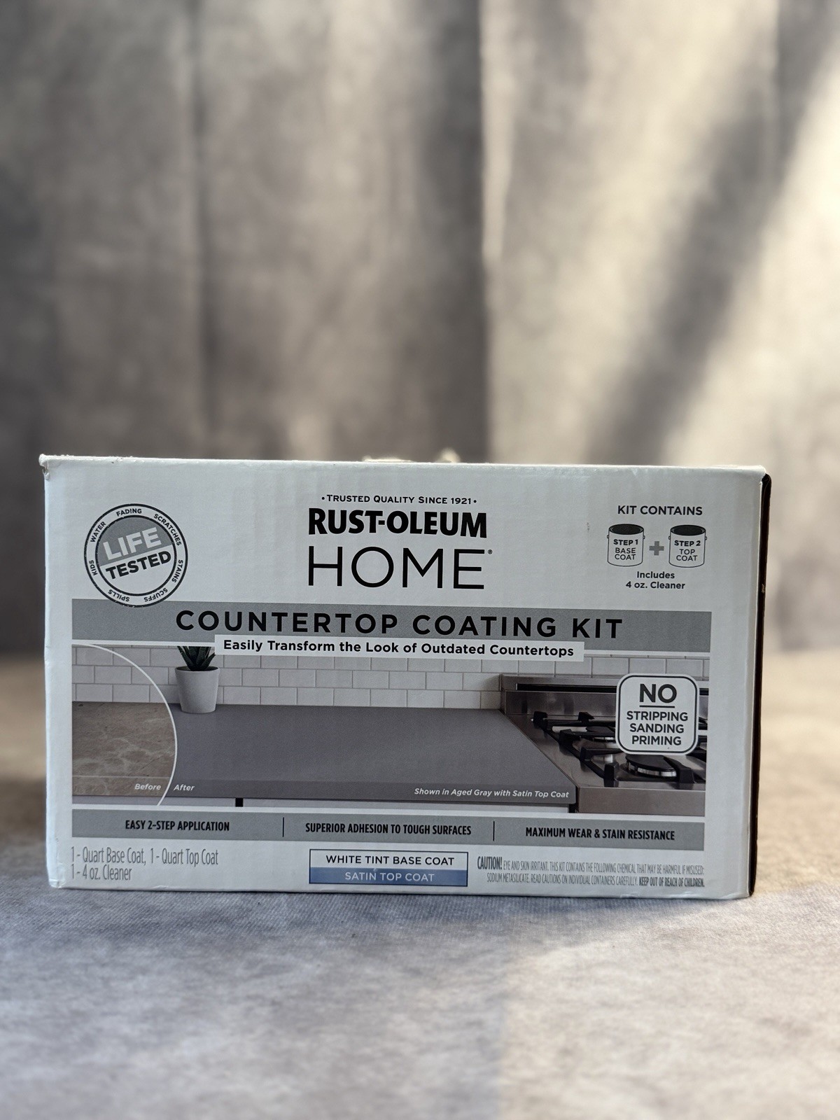 Rust-Oleum HOME Satin White Base Acrylic Countertop Coating Kit