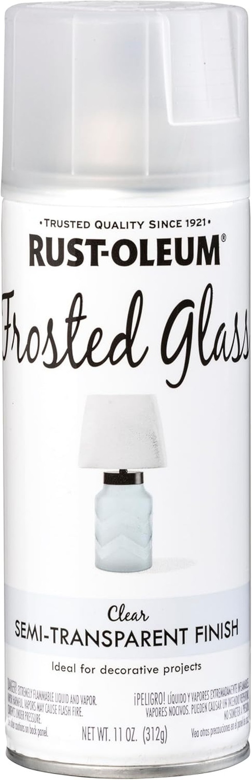 342600 Frosted Glass Spray Paint, 11 Oz, Frosted Glass