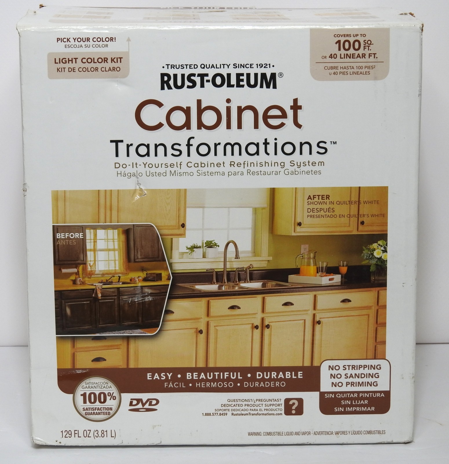 Rust-Oleum Cabinet Transformations Cabinet Refinishing System Linen Color Kit
