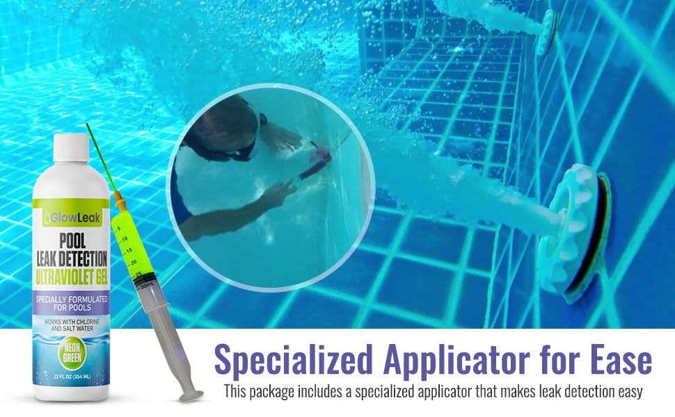 Professional Pool Leak Detection Kit + 2 Precision Dispensing Applicators…
