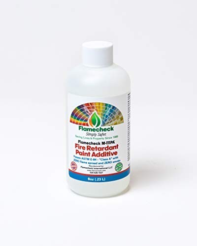 Fire Retardant Paint Additive – Mix 8 oz with 1 Gallon Latex Paint or Primer