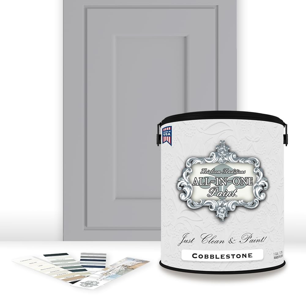 ALL-IN-Paint by Heirloom Traditions, Cobblestone (Gray with subtle Blue Under…