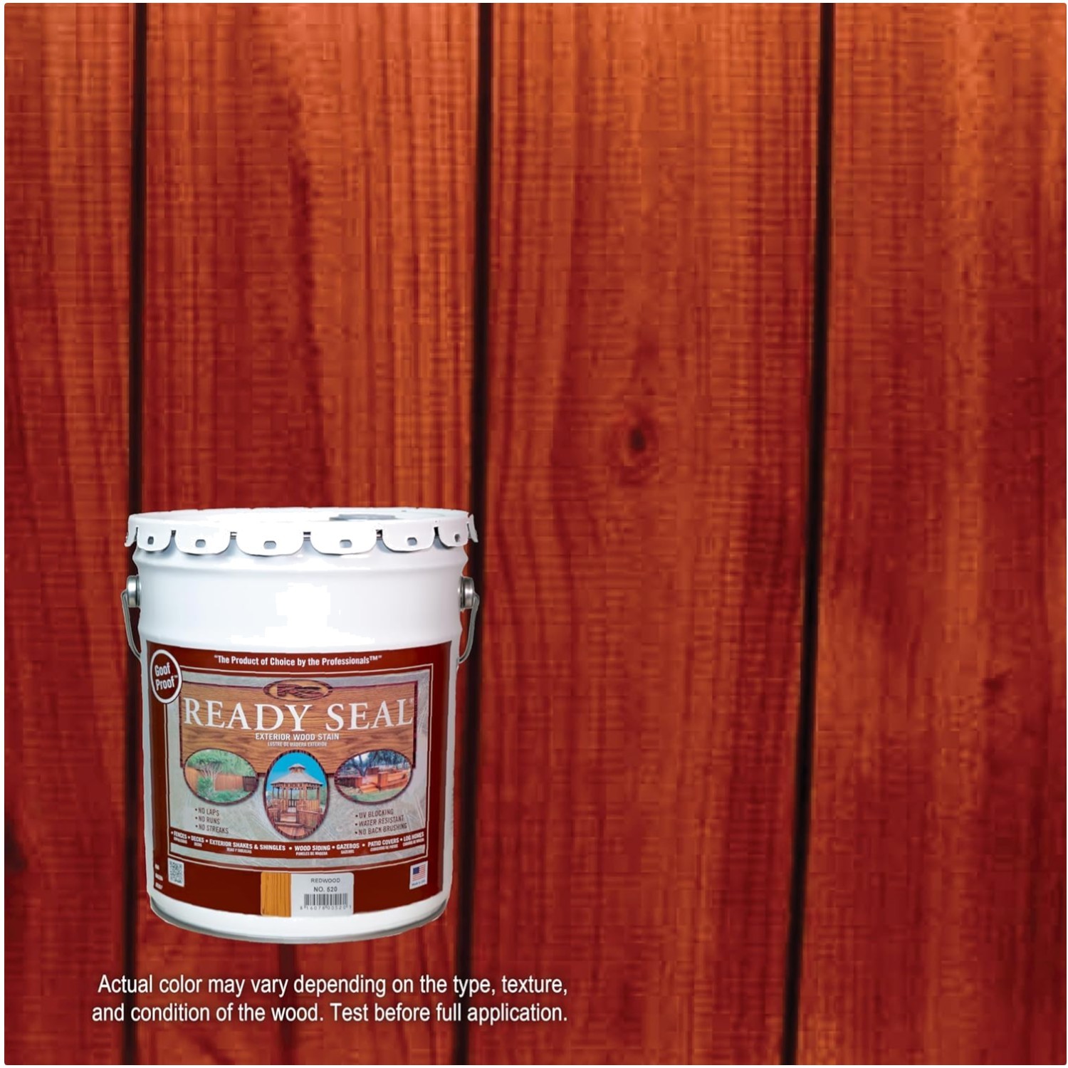 Professional Grade Redwood Stain for Decks – 5 Gallon