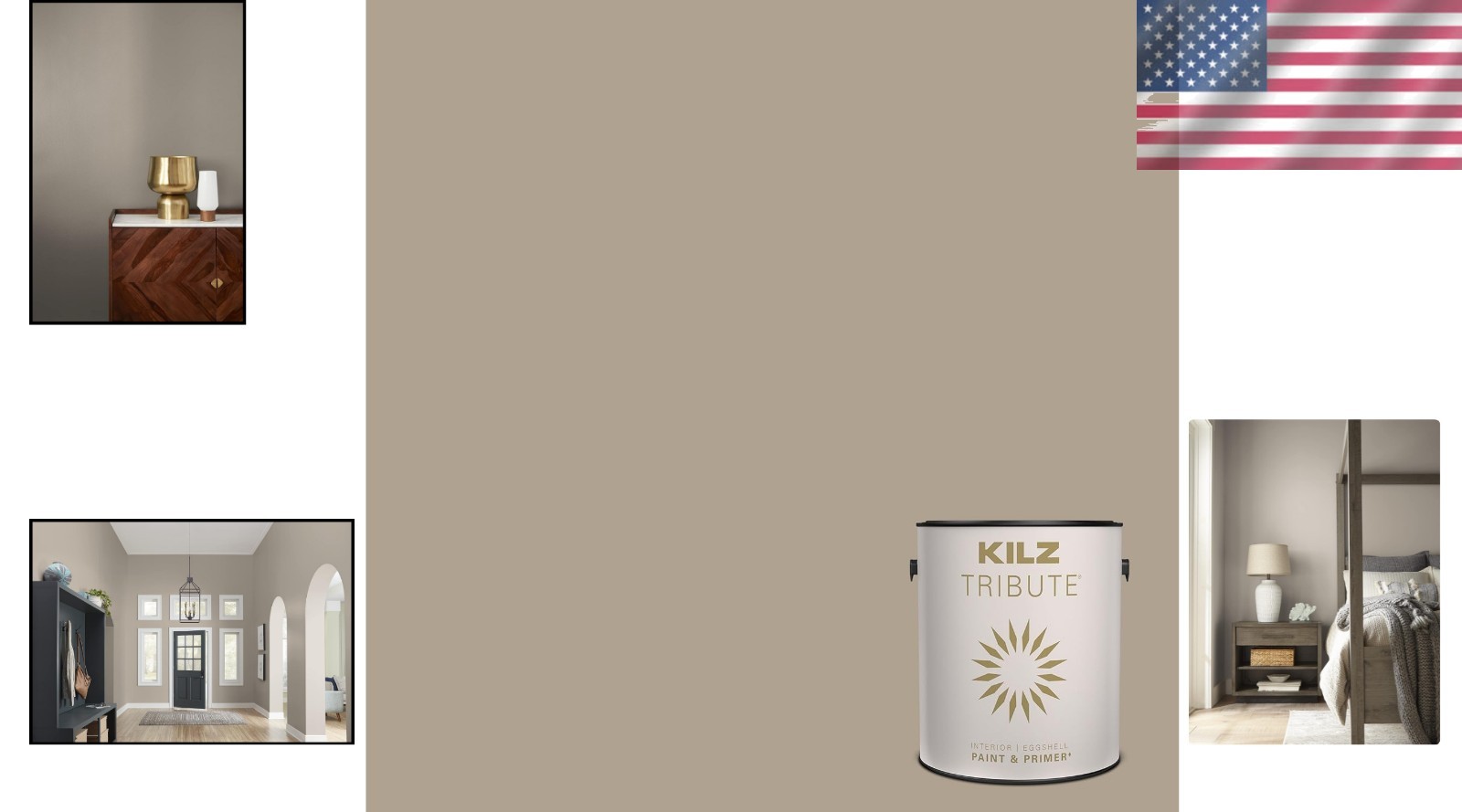 Durable Washable Eggshell Paint & Primer – TRIBUTE Interior, Antiquity, 1 Gallon