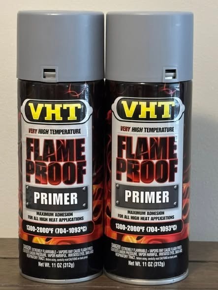 2 VHT High Temperature Plastic Spray Paint 11oz Primer Fast Dry Automotive Paint
