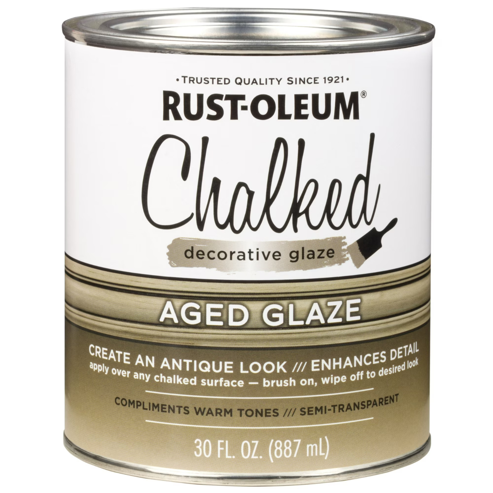 2 Pack, Aged, Rust-Oleum Chalked Interior Decorative Glaze, 30 oz
