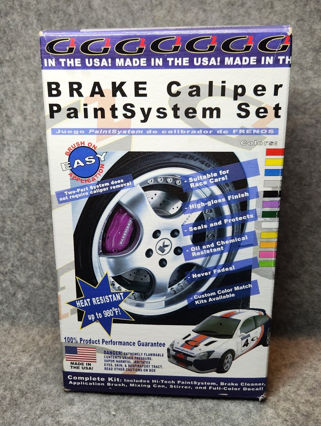 G2 High Temperature Brake Caliper Paint Kit – High Gloss, Green G2166