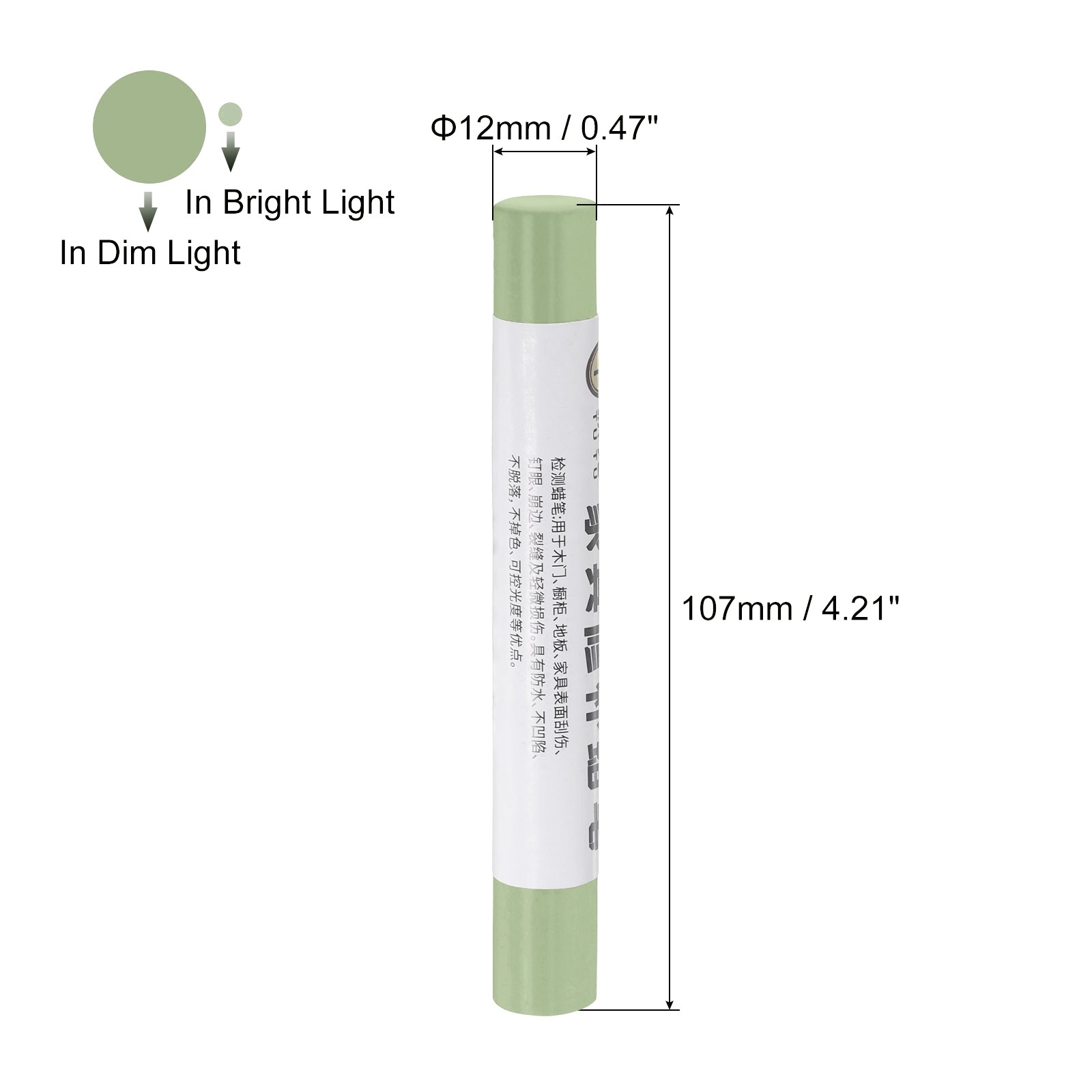3Pcs Furniture Repair Crayons Wax Filler Stick Pen Marker Oil Blend Green