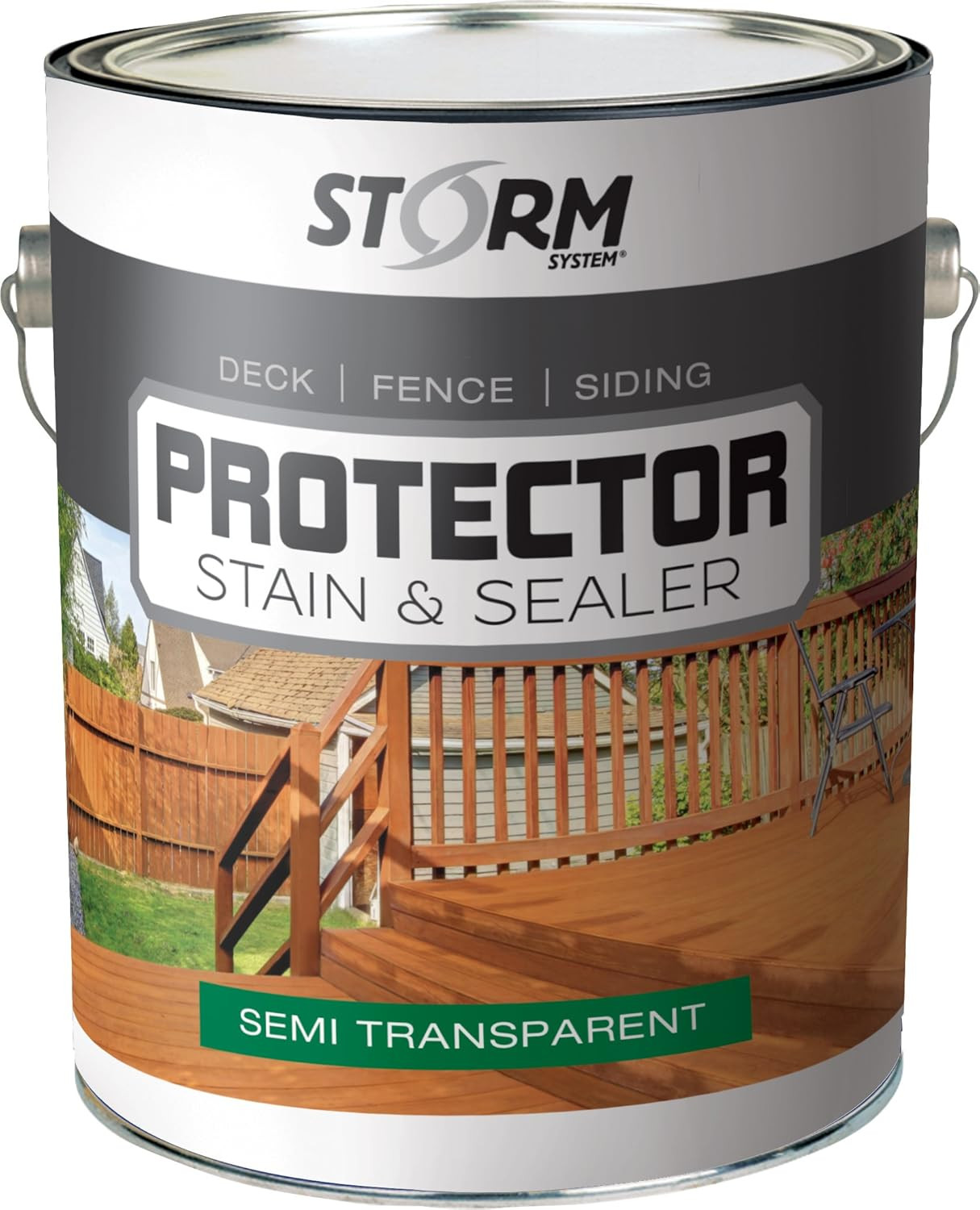 Protector – Sienna, 1 Gallon, Protects Outdoor Wood from Water & UV Rays, Siding