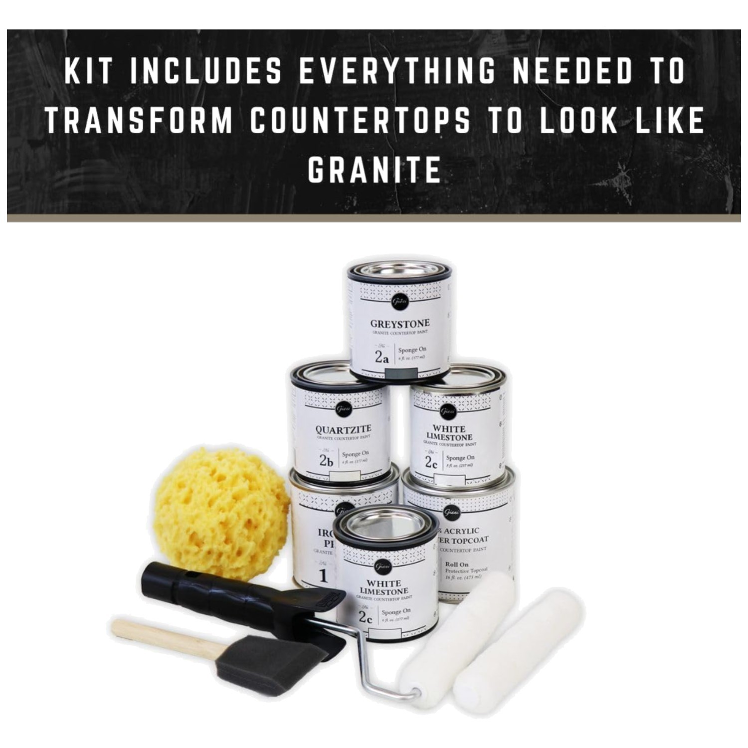 Transform Countertops with White Diamond Paint