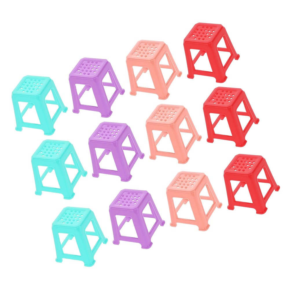 12Pcs Durable Mini Canvas Stands Plastic Paint Riser Set Assorted Colors for Art