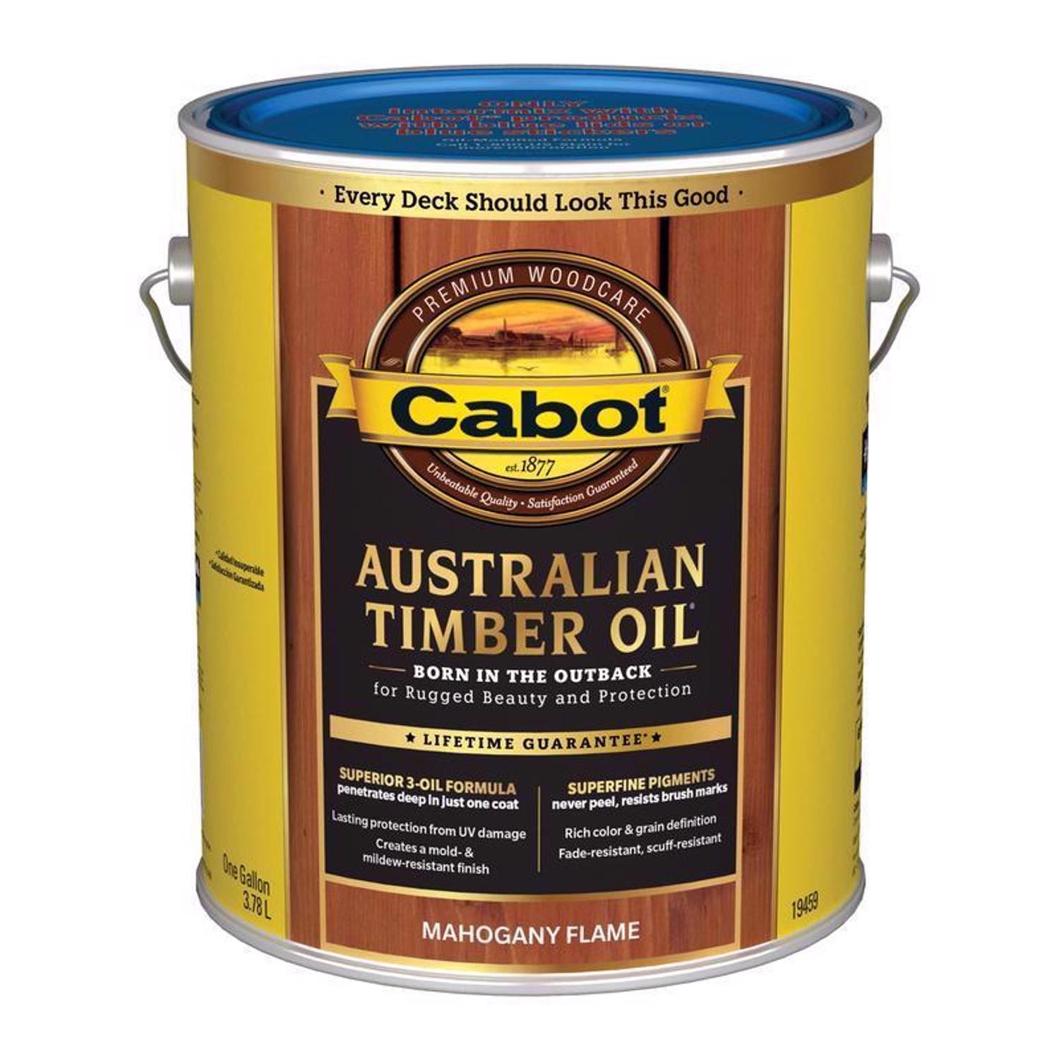 Cabot Transparent Mahogany Flame Oil-Based Natural Australian Timber Oil (8-PK)