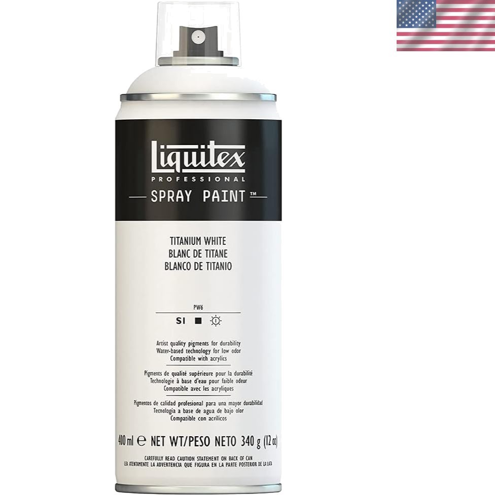 Durable Waterproof Spray Paint 12 oz Titanium White – Perfect for All Surfaces