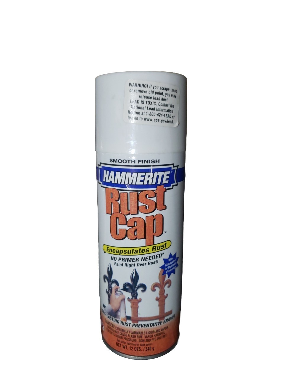 Hammerite Rust Cap 42260 Smooth White Finish 12 Oz New