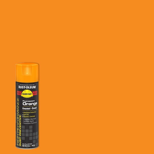 Rust-Oleum 2255838 Rust Preventative Spray Paint, Fluorescent Orange,