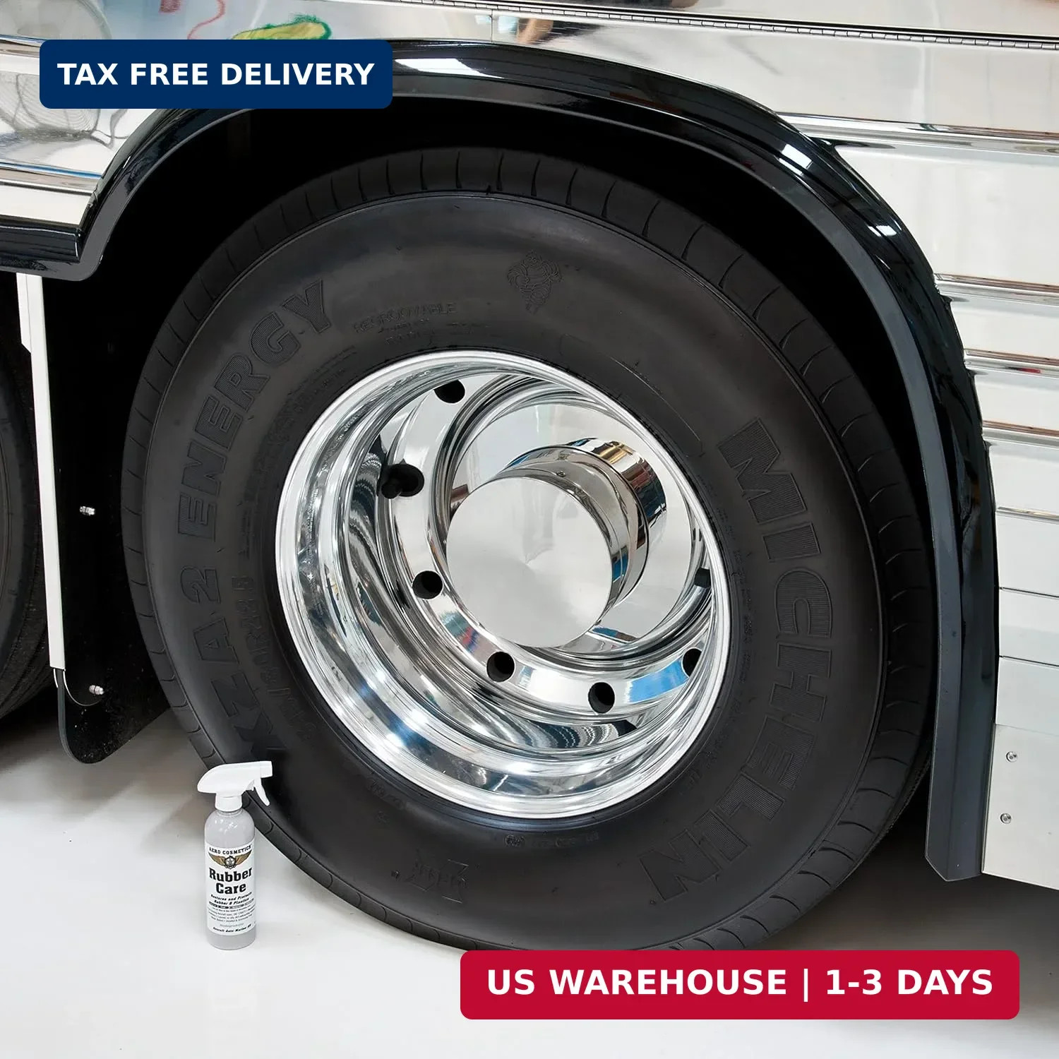 Ceramic Tire Dressing Protector, No Tire Shine, No Dirt or Brake Dust Attracting