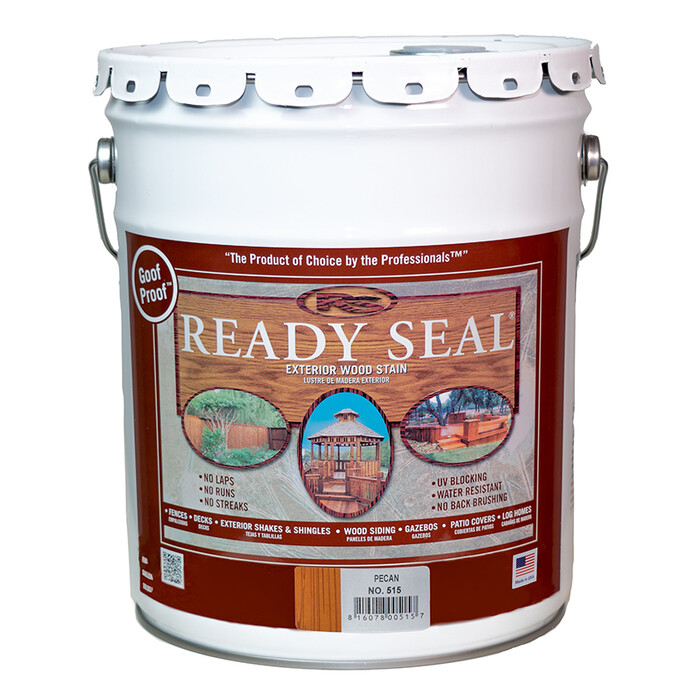 5 gal Ready Seal 515 Pecan Exterior Stain and Sealer For Wood