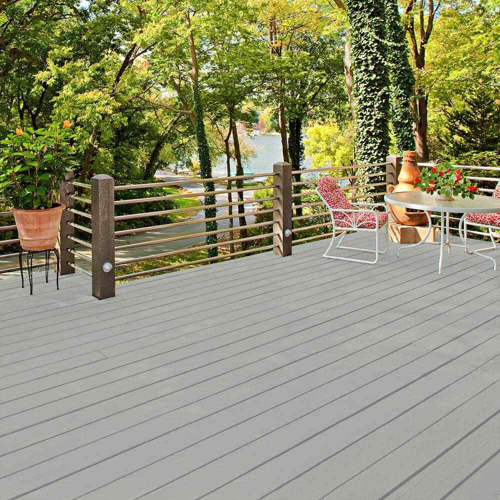BEHR Advanced DeckOver 5 Gal SC-365 Gray Smooth Solid Exterior Wood & Concrete