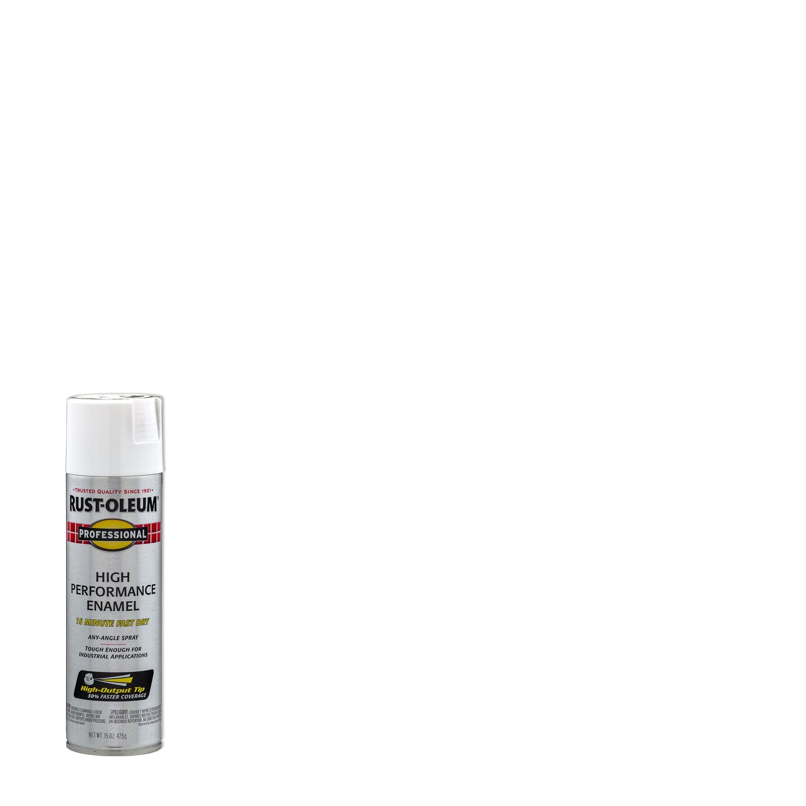 Rust Oleum Professional High Performance Enamel Spray Paint White 15 Ounce