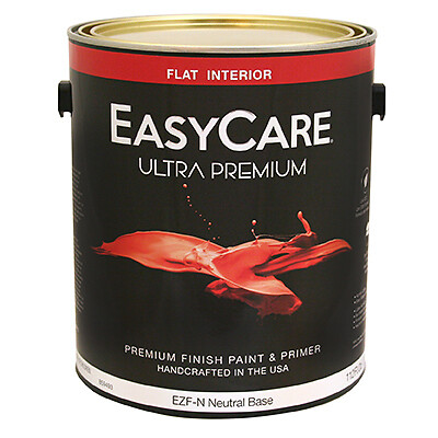 EasyCare EZFN-GL Ultra Premium Interior Latex Paint & Primer, Flat Neutral Base