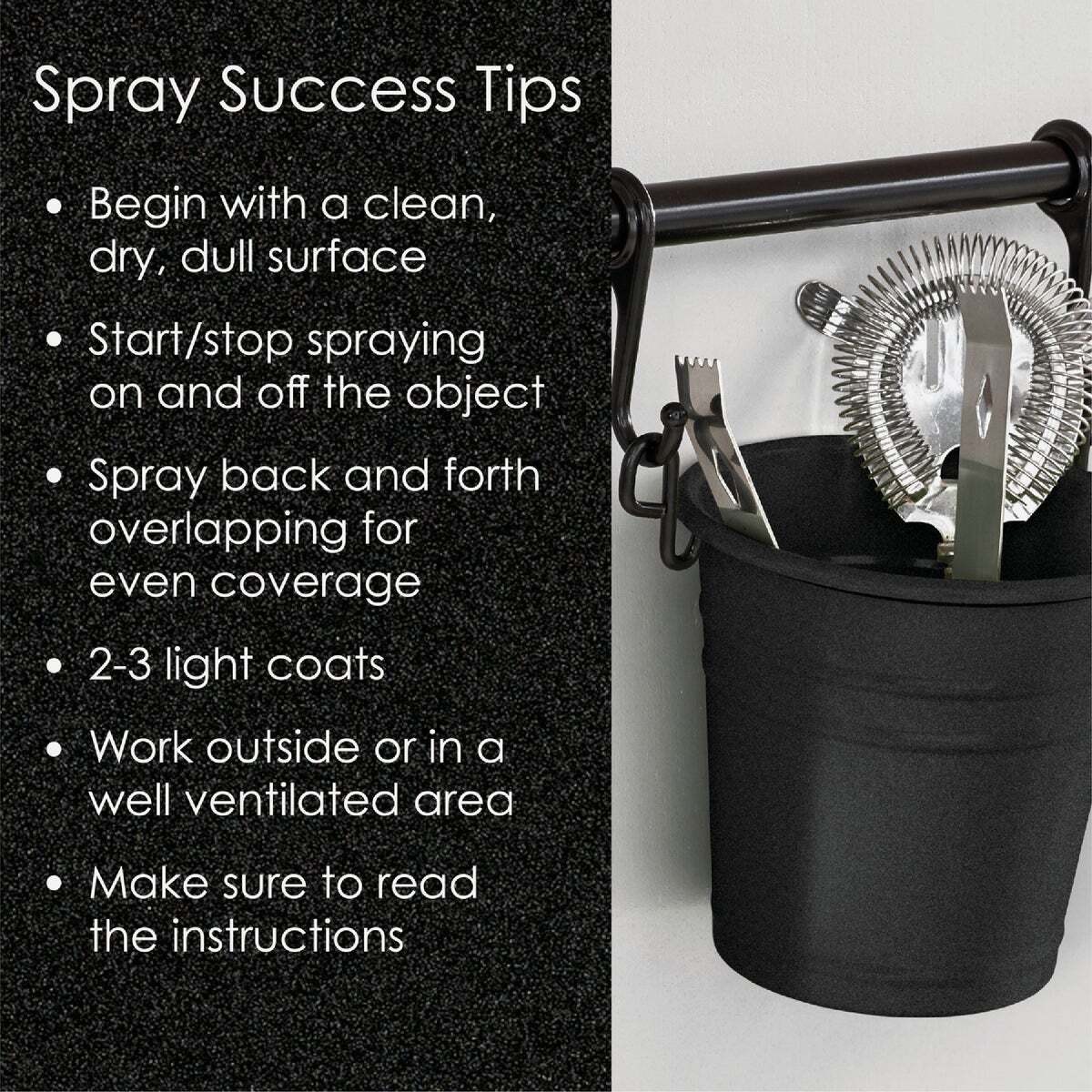 Fusion Primer and Spray Paint, Textured, Black, 12 oz, Aerosol Can