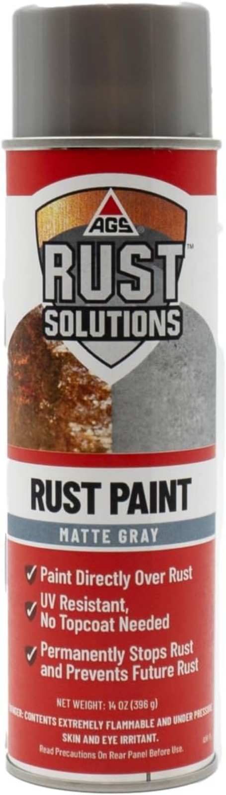 Protective 14oz Rust Spray – Matte Grey Finish, UV Resistant for Lasting Quality