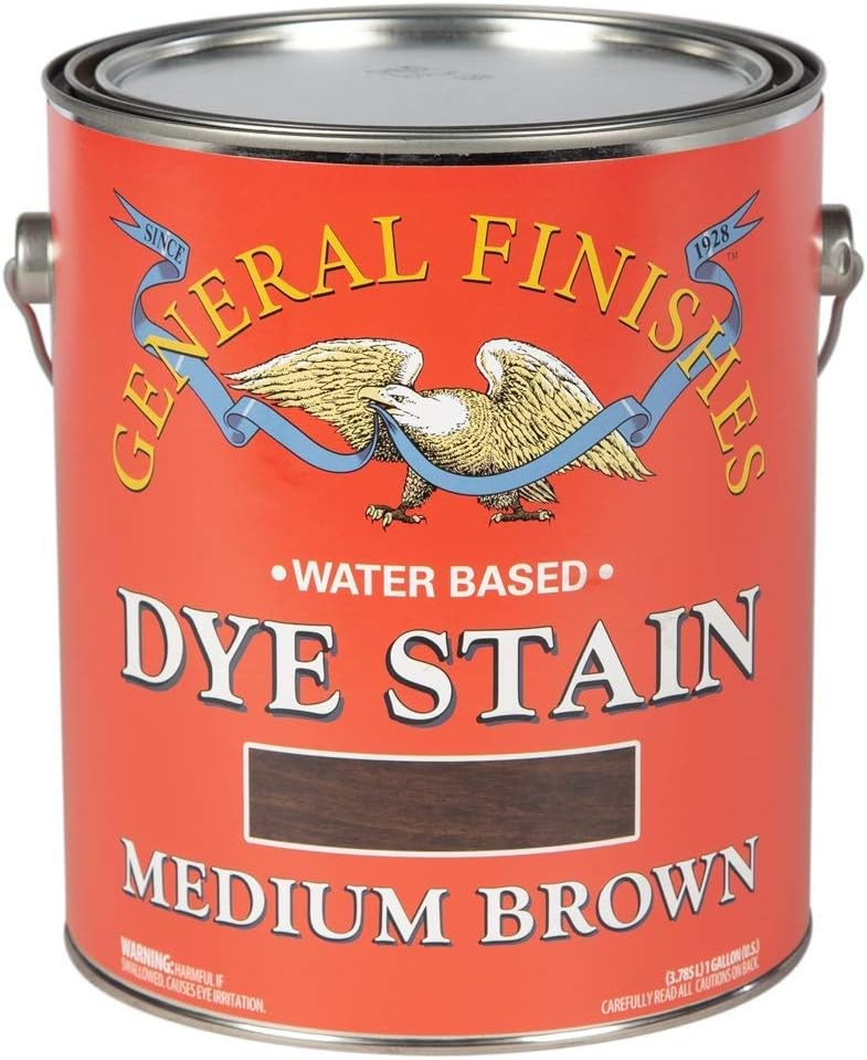 Water Based Dye 1 Gallon Medium Brown