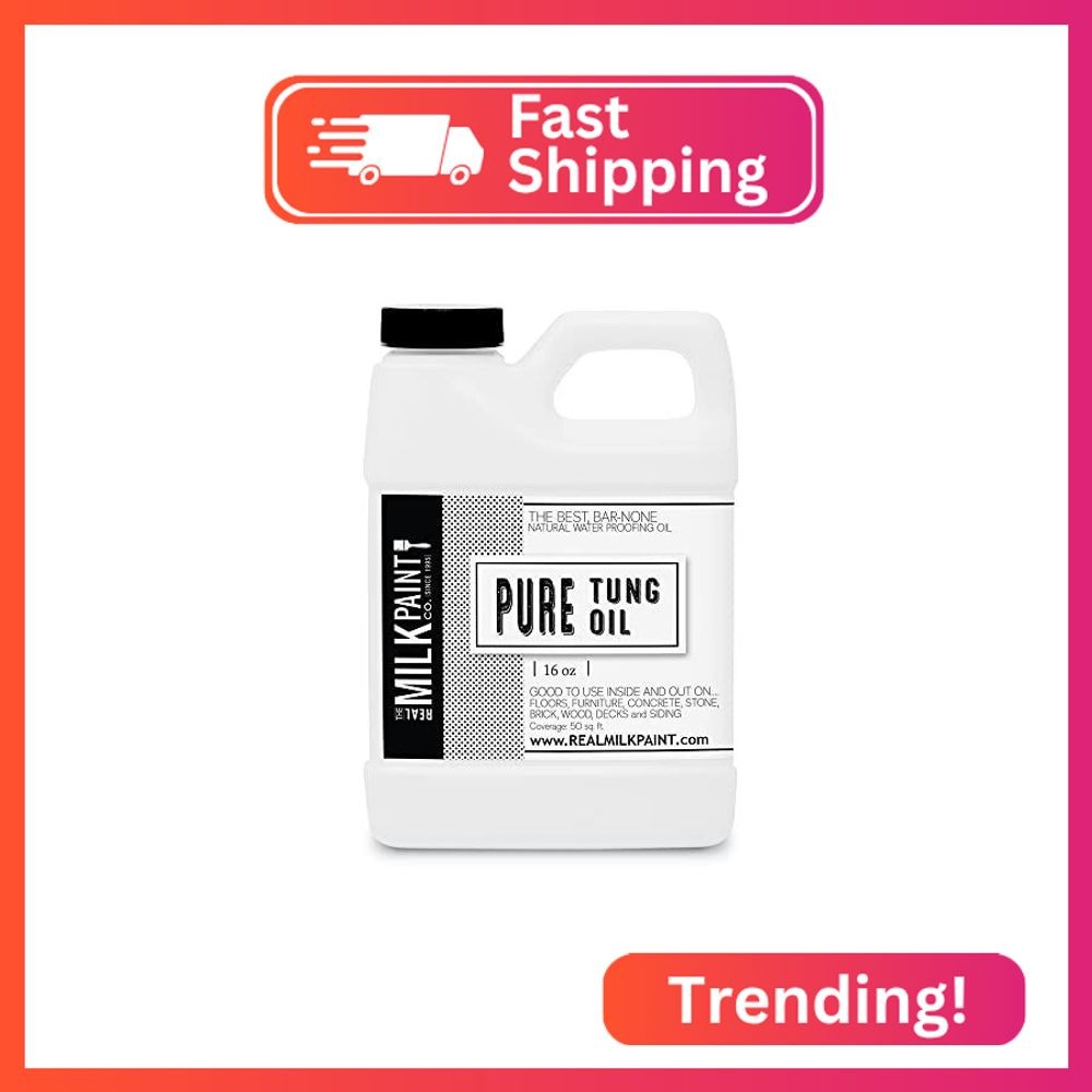 Real Milk Paint, Pure Tung Oil for Wood Finishing, Cutting Boards, Outdoor Furni