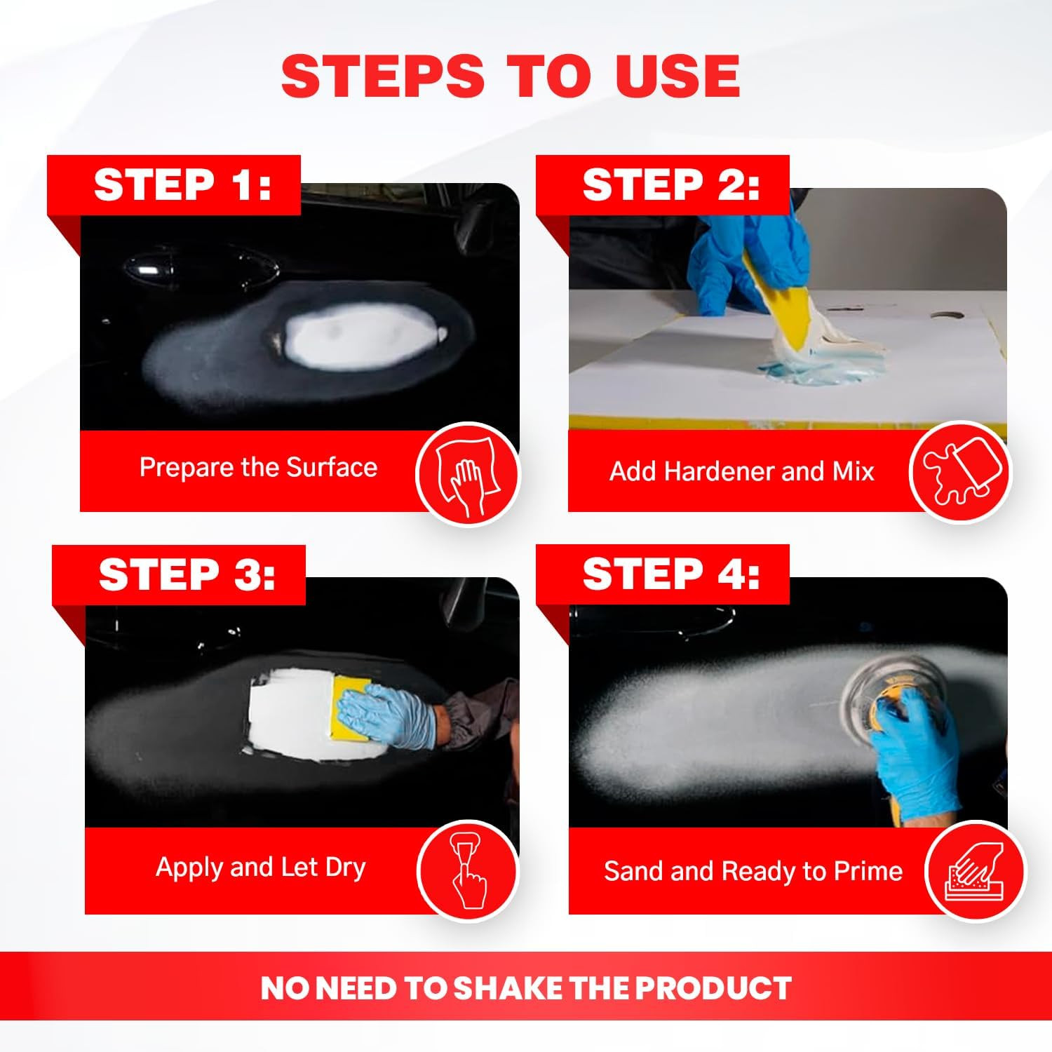 Maxilight Superior Lightweight Auto Body Filler – Easy Application, Super Smooth