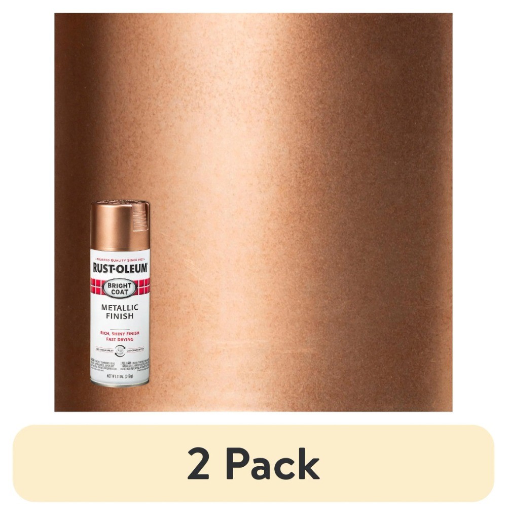 Rose Gold, Rust-Oleum Stops Rust Bright Coat Metallic Spray Paint, 11 oz