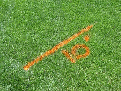 Rust Oleum Inverted Marking Paint 17 Ounce Pack Of 12 Fluorescent Orange Spray