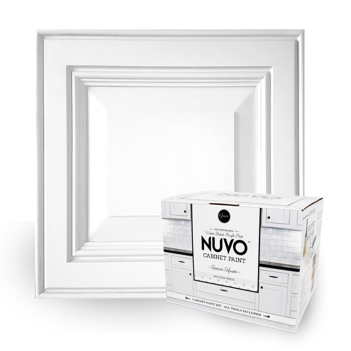 Nuvo Titanium Infusion Cabinet Makeover Kit – Easy DIY 7-Piece Set, Brilliant