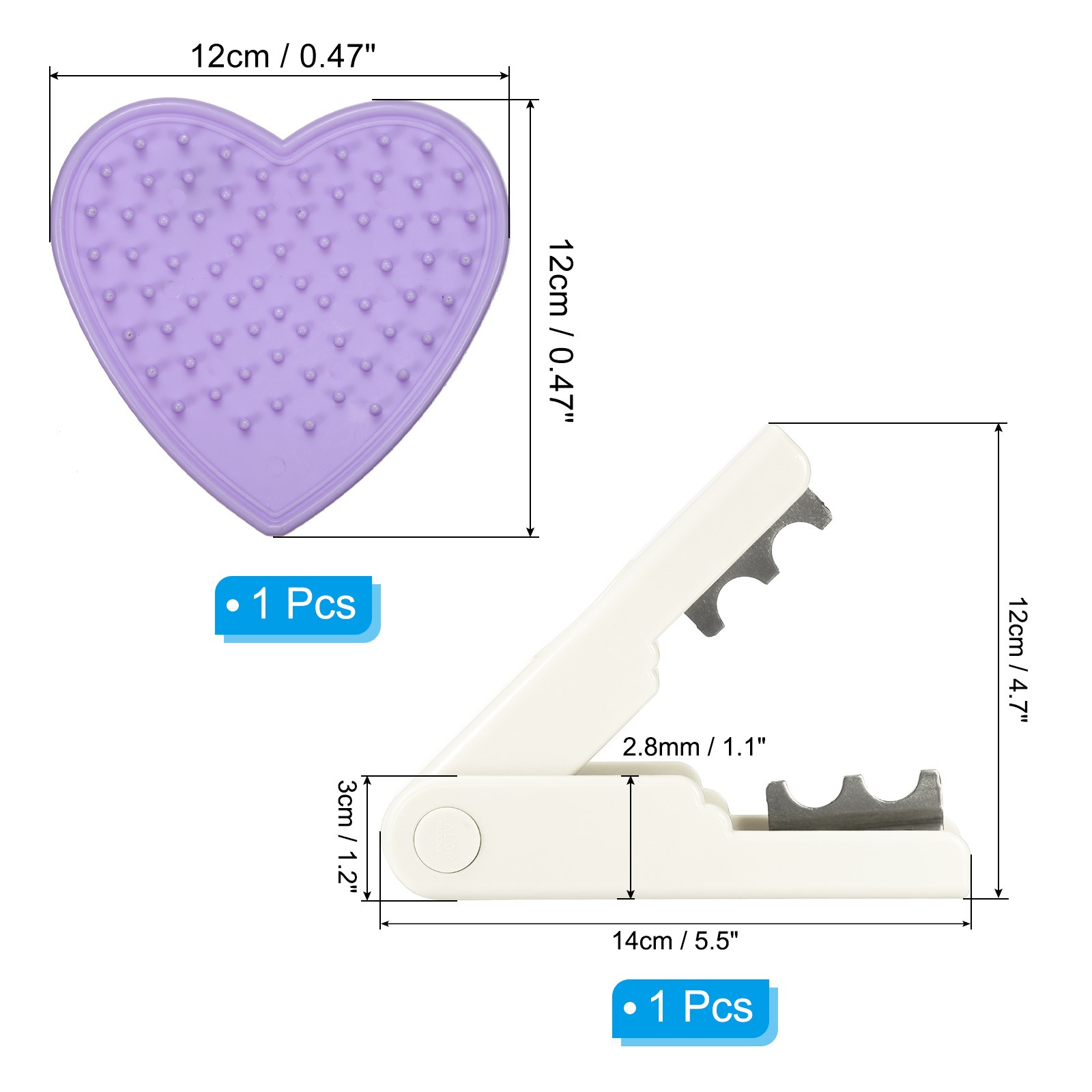 2pcs Rose Stem Leaf Thorn Stripper Remover Tool Stripping Kit White, Purple